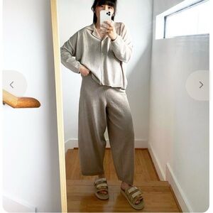 Cordera cotton knit pants